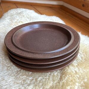 Vintage Ruska Stoneware Dinner Plates